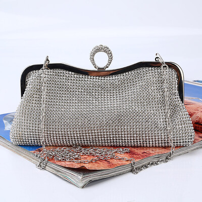 

Tailored Women Fashion Evening Handbag Diamond Rhinestone Party Clutch Shoulder Cross Bag