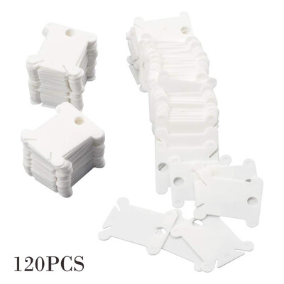 

Siaonvr 120 Pieces Plastic Floss Bobbins for Embroidery Floss Organizer