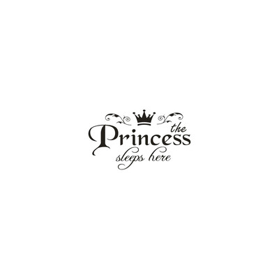 

Toponeto Princess Home Decor Wall Sticker Decal Bedroom Door Vinyl Art Mural