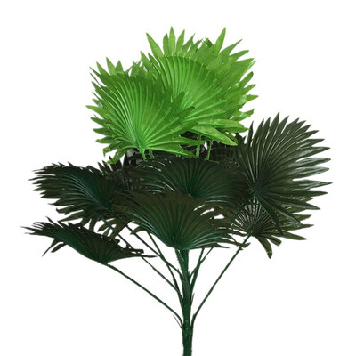 

1 Pcs Artificial Leaves Simulation Plants Fake Palm Tree Leaf Greenery For Floral Arrangement Accessory Part