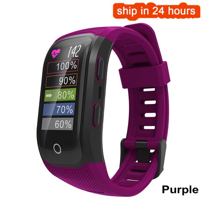 

S908 Plus Color Screen GPS Smart Wristband Heart Rate Pedometer IP68 Waterproof Smart Watch with Touch Key Bracelet