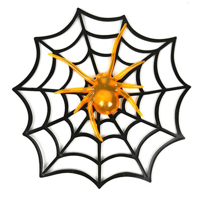 

Glowing Spider Plastic Spider Web Spider With Light Halloween Ghost House Decorative Props