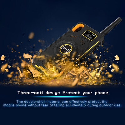 

BOXCHIP IP01 S1000 Outdoor Walkie Talkie 3-in-1 Multi-function Intercom Power Bank Phone Case for iPhone XGreen