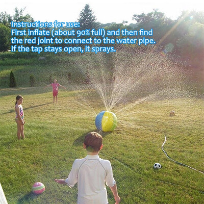 

YIWULASpray Ball 30in-Diameter Inflatable Sprinkler Water Ball Outdoor Fun Toy