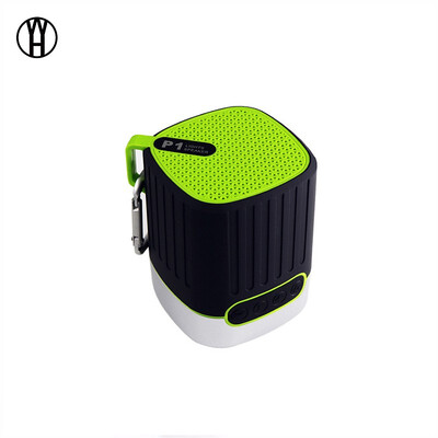 

WH P1 Mini HiFi Outdoor Bluetooth speaker LED light wireless waterproof speaker with Mic&FM radio mode