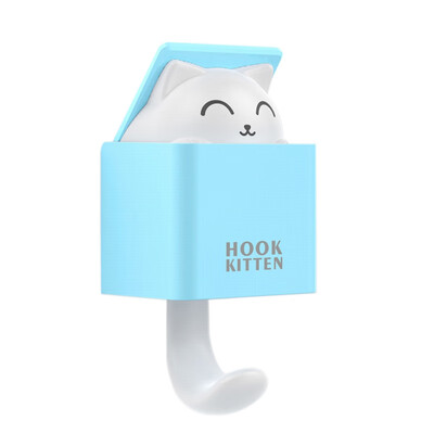 

Gravity Induction Clothing Storage Hook Cute Cat Clothing Storage Hook ABS Key Storage Hook Household Storage Hook For Wall