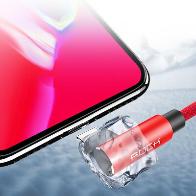 

ROCK Data Cable Lightning Charging Cable 12m Fast Charging Wire Data Line Data Transmission Wire Portable Fashion Mobile Phone