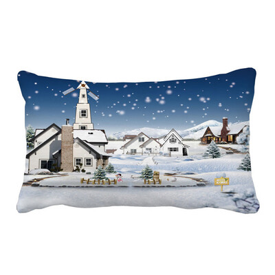 

Tailored Christmas Pillow Sofa Waist Throw Cushion Cover Home Decor A