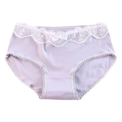 

Panties Women Cotton Underwear Sexy Lace Cute Bow Girls Briefs Soft Comfort Lingerie Fashion Female Low Waist Hip Shaping