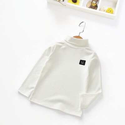 

Winter Children Girls Boys Lettings Children Clothing Spring Autumn Winter High Collar Bottoming Shirt Baby Long-sleeved T-shirt