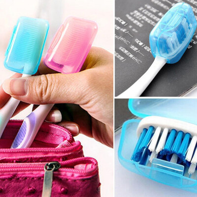 

JPGIF 5PC Portable Toothbrushes Head Cover Holder Travel Hiking Camping Case