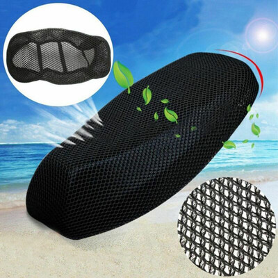 

Black Breathable Summer Motorcycle Seat Net Cover Protector 3D Mesh Cushion Pad