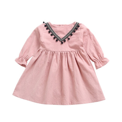 

Kids Girl Dress School Style Children Clothing Princess Dress For Girls Children Clothes Sweet