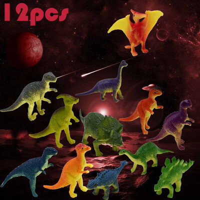 

YIWULA12Pcs Educational Dinosaur Toy Kids Toddler Realistic Toy Dinosaur Figures Cool