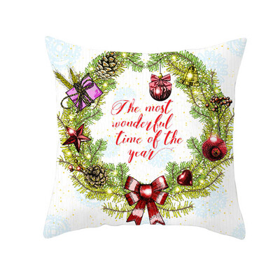 

Christmas Snowman Peach Skin Velvet Pillow Case Throw Cushion Cover Home D¨¦cor Does not include pillow cor
