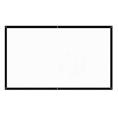 

H60 60 Portable Projector Screen HD 169 White Dacron 60 Inch Diagonal Video Projection Screen Foldable Wall Mounted for Home The