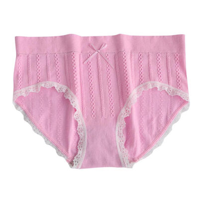 

Panties Women Mid Waist High Elastic Underwear Breathable Seamless Body Slimming Panties ropa interior femenina