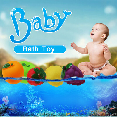 

YIWULARubber Vegetables Water Toy Baby Bathroom Pool Bath Toy Accessory for Kid
