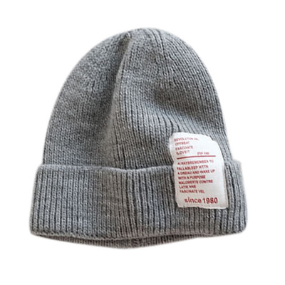 

Winter Warm Newborn Boys Girls Cute Autumn Winter Warm Kids Baby Letter Print Hats Wool Hemming Caps
