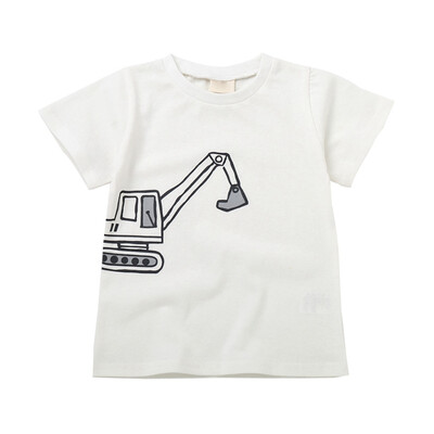 

Summer Boys T-Shirt Short Sleeve T-Shirts For Kids Cartoon Excavator Printed Tops Tees Shirts Casual Blouse Kids Clothes