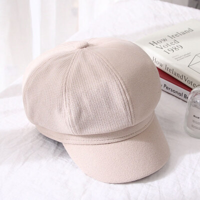 

Womens Adjustable Beret Newsboy Soft Ladies Vintage Wool Cabbie Hats\Cap