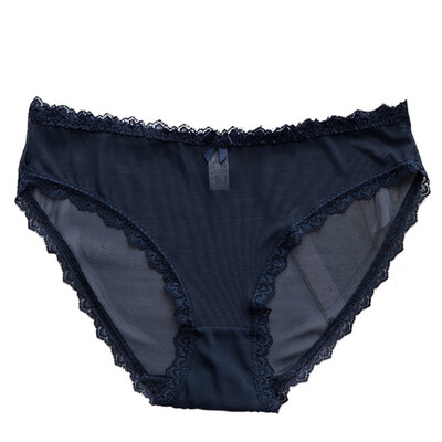 

Womens Panties Fashion Sexy Lace Low Rise Breathable Mesh Briefs Ultra-thin Seamless
