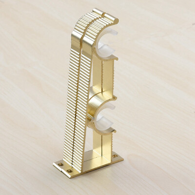 

2Pcs Pair New Metal Curtain Pole Bracket Rod Holder Heavy Duty Curtain Hooks