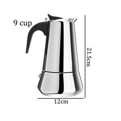 

Toponeto Stainless Steel Mocha Espresso Latte Percolator Stove Top Coffee Maker Pot Too