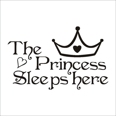 

DIY Wall Sticker The Princess Sticker Decal Home Decor Wall Paper Art Decor Fashion Children Bedroom Wall Decoration Sticker