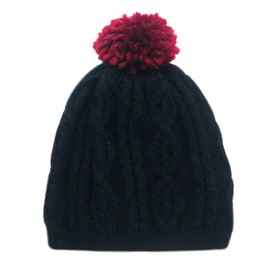 

Baby Hat Baby Hat Winter Newborn Wool Earmuffs Twist Hair Ball Warm Cap