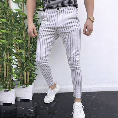 

Gobestart Mens Casual Slim Fit Skinny Business Formal Suit Dress Pants Slacks Trousers
