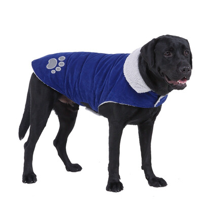 

Pet Dog Jacket Pet Reflective Raincoat Fleece Lining Jacket Reflective Puppy Clothes