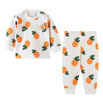 

Autumn Kids Pajamas Children Sleepwear Baby Pajamas Sets Boys Girls Long Sleeve Blouse TopsPants Cotton Nightwear Clothes 9M-3Y