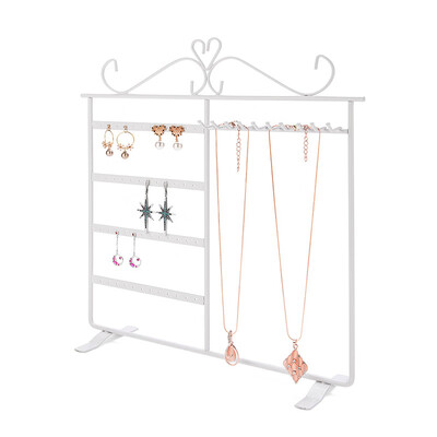 

Gobestart Wood Base metal Jewelry Holder Display Stand Dangle Earrings Hanging