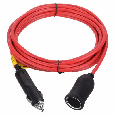 

12V24V 12 Foot Heavy Duty Extension Cord with Cigarette Lighter Plug Socket