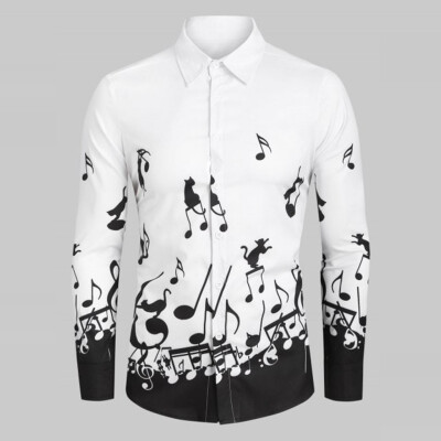 

Tailored Halloween New Printed Shirts Fashion Large-Size Long-Sleeved Shirts Blouse