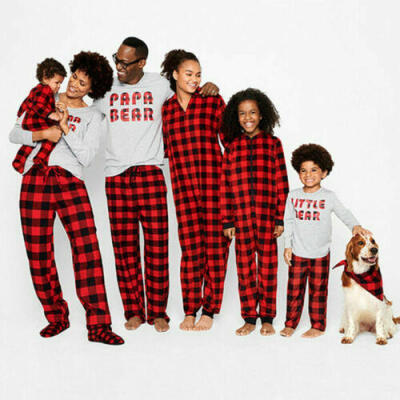 

Family Matching Christmas Pajamas Set Womens Mens Kids Xmas Sleepwear Nightwear