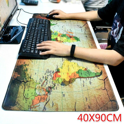 

Extra Large  Gaming Mouse Pad Desk Mat for PC Laptop 90X40cm Earth Map