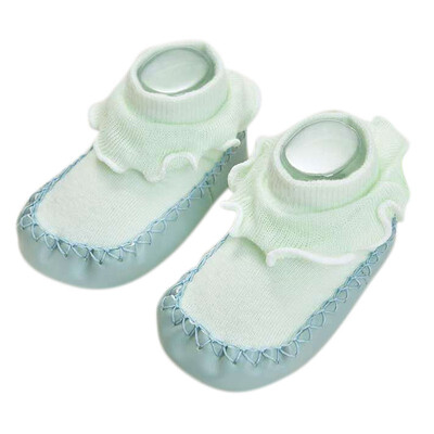 

Baby Boys Girls Infant Spring Autumn Cotton Shoes Socks Cute Warm Anti-Slip Floor Shoes Socks Warmer Indoor Walk Learning Socks
