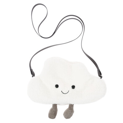 

2019 New Cute Cartoon Cloud Shoulder Bag Fashion Plush Mini Crossbody Bag Women Girl Phone Key Small Plush Bag
