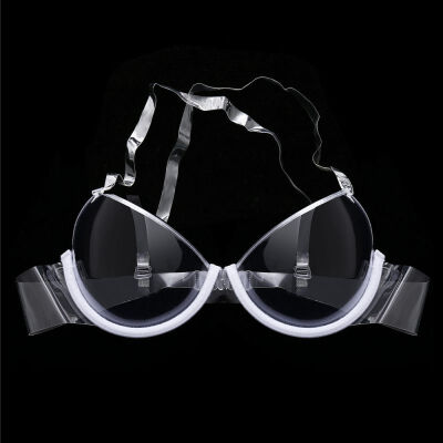 

Transparent Plastic Disposable Invisible Bra Ladies Invisible Shoulder Straps Gathered Without Steel Ring Bra