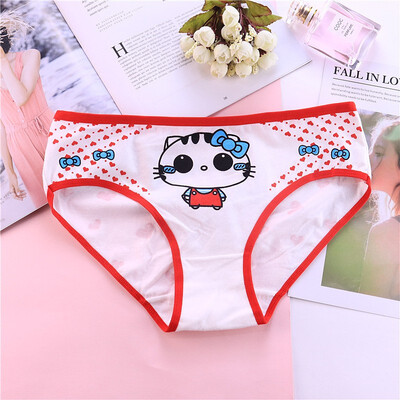 

Large size bag hips red underwear womens large size breathable briefs