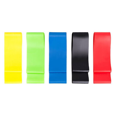 

5pcs Latex Resistance Bands Loop Exercise Workout Cross Arm Back Leg Fit Fitness Yoga Booty Band