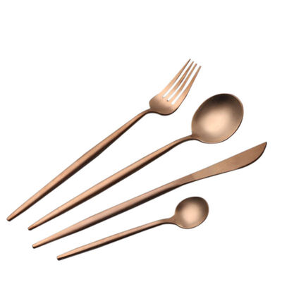 

4PcsSet Stainless Steel Dinnerware Set Cutlery Dinner Tableware Kitchen Accessories Western Fork