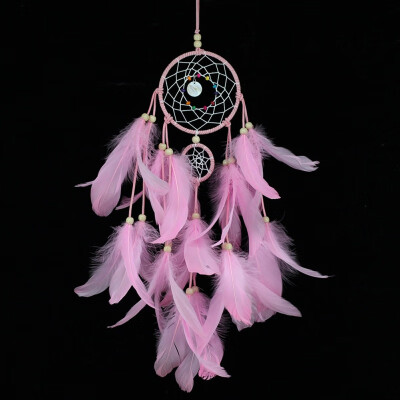 

dream catcher Owl Feather Dream Catcher Wind Chimes Handmade Dreamcatcher Net With Feather Beads for Wall Hanging Home Decor