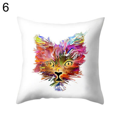 

Multi-Color Animal Face Square Throw Pillow Case Cushion Cover Bedding Articles