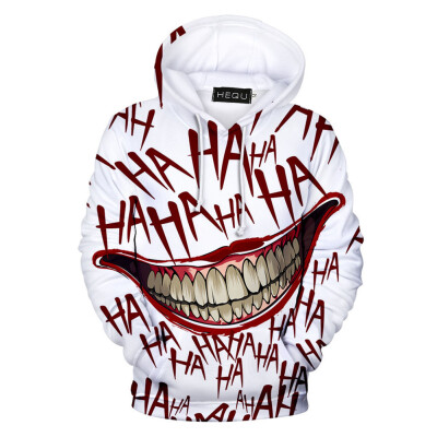 

2019 Fashion Casua Harajuku Suicide Squad Joker Unisex Hooded Sweatshirts 3D Print Men Women Hoodies