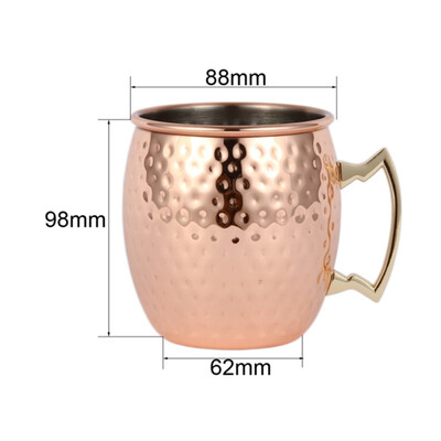 

Plated Copper Cocktail Cup For Bar Measuring Cups Stainless Steel Bar Jigger Bartender Drink Mixer Liquor Measuring Cup