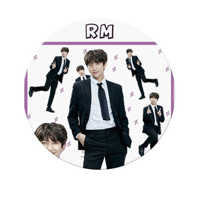 

KPOP BTS Bangtan Boys Happy Birthday Tinplate Badge Cute Cartoon Brooch Bag Pendant Boys Girls Accessories Hot Gift for Fans