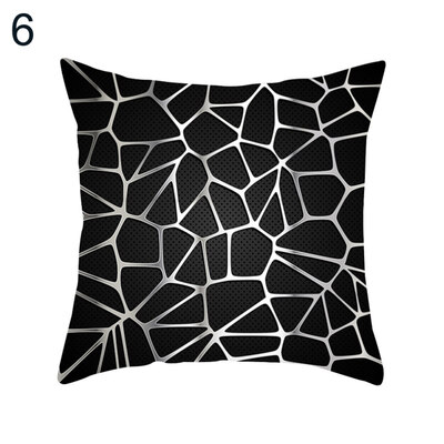 

Geometric Plaid Pattern Pillow Cover Cushion Case Home Car Sofa Bed Hotel Decor